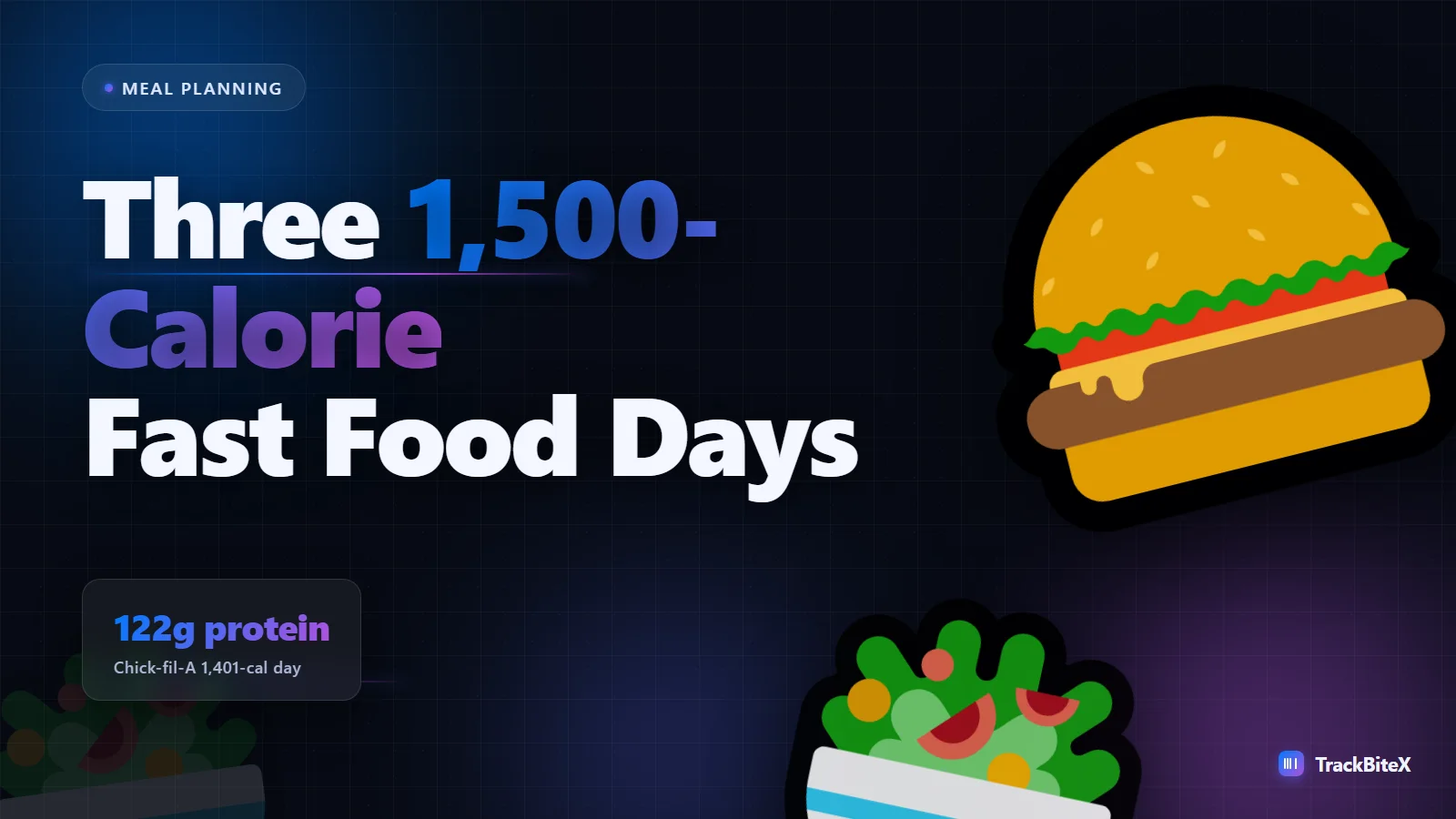 The 1,500-Calorie Day: Three Realistic Meal Plans With Fast Food