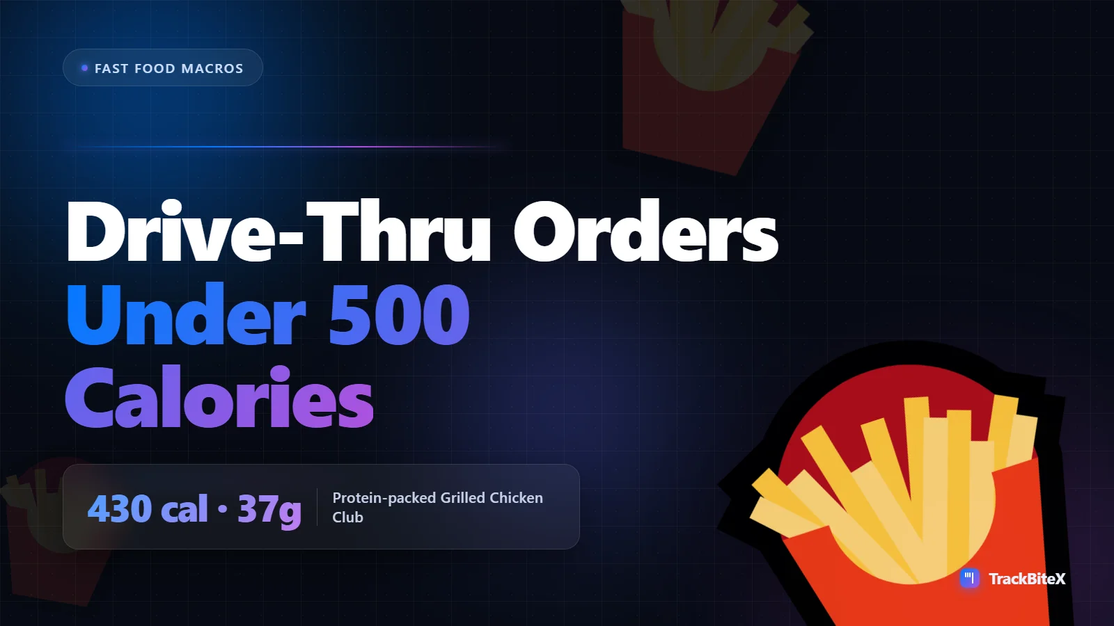 The Best Fast Food Drive-Thru Orders Under 500 Calories