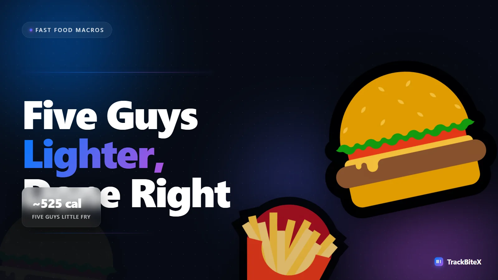 Five Guys on a Diet: How to Order a Burger and Fries Lighter