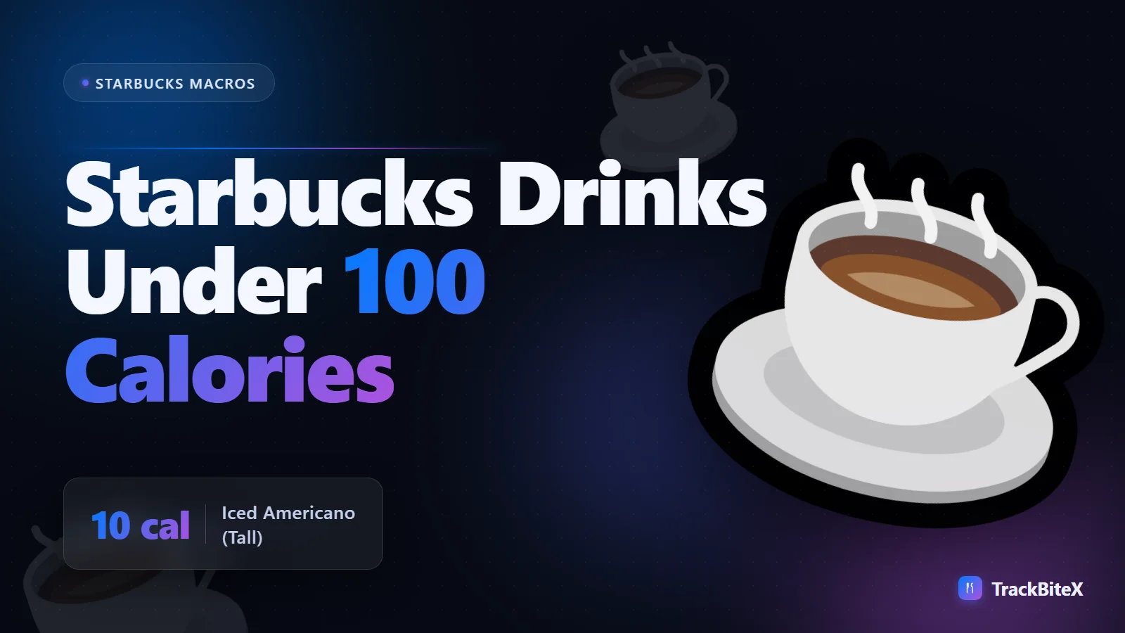 Starbucks Drinks Under 100 Calories That Still Taste Good