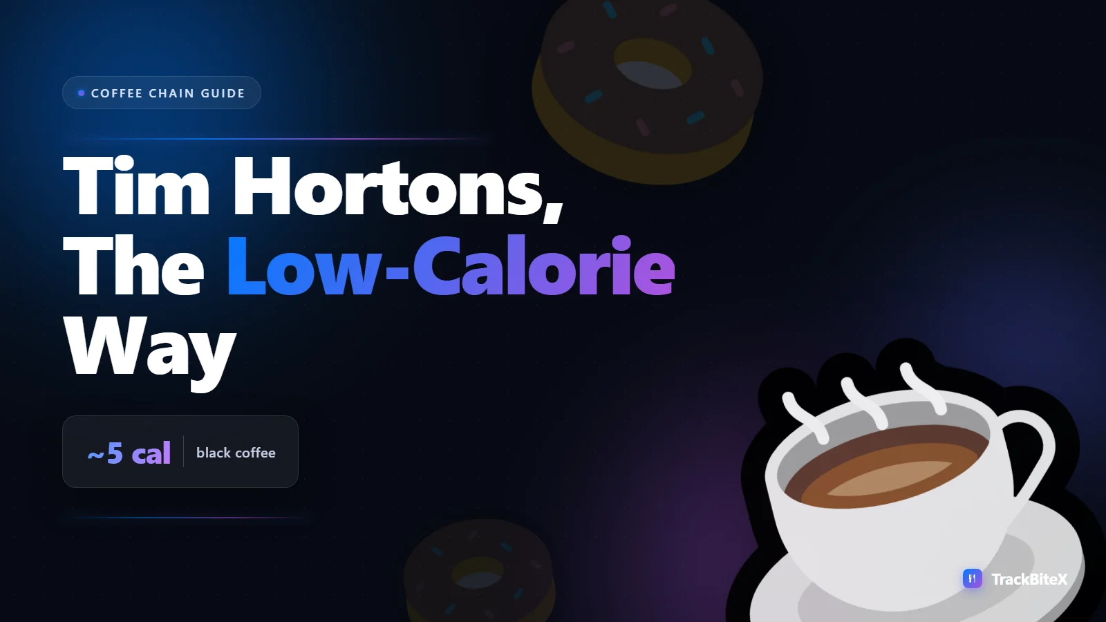 Tim Hortons Calories: Lower-Calorie Coffee, Donuts, and Breakfast Picks